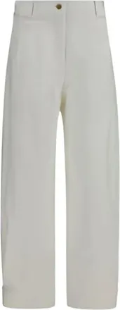 Max Mara Dames, Broeken, Wit, Maat: 2XS