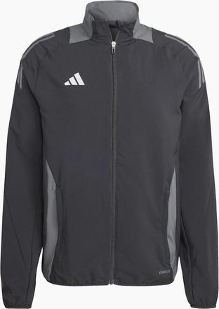 adidas Mens Tiro 19 Funnel Neck Raglan Sleeve Athletic Top - Black/Grey - Size: Regular/34