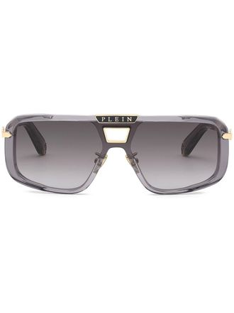Philipp Plein Eyewear Legacy zonnebril met piloten montuur - Grijs