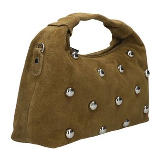 N&uacute;noo Dandy Rivet Suede - Dames - Tassen - Bruin - Maat: ONE Size Su&egrave;de