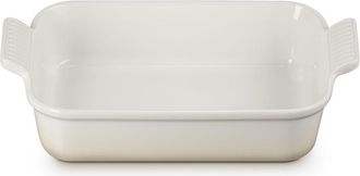 LE CREUSET Fuente Rectangular Cer&aacute;mica Merengue 32,7x20,3 Cm