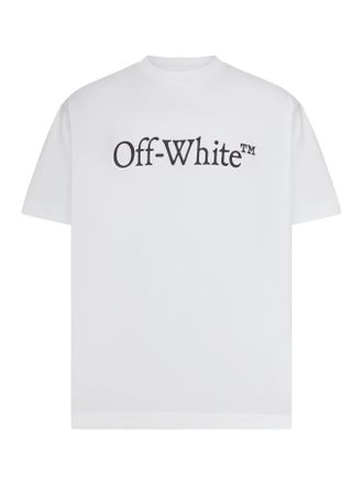 Off-white CREW NECK T-SHIRT WITH PRINT - Off-white - Man
