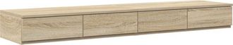 vidaXL Vidaxl - Bed Drawers Sonoma oak 140 x 36.5 x 16.5 cm Engineered wood