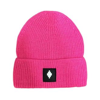 Marcelo Burlon Beanies, unisex, Pink, Size: ONE SIZE Comaf250195