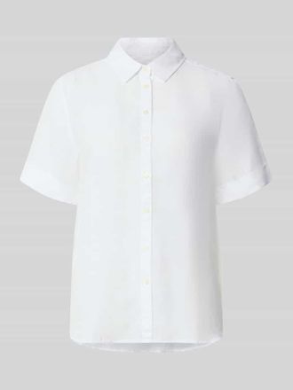 Marc O'Polo Regular Fit Bluse aus reinem Leinen in Weiss, Gr&ouml;&szlig;e 34