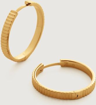 Monica Vinader Gold Disco Small Hoop Earrings