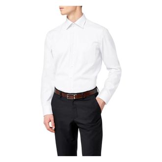 Seidensticker Zakelijk overhemd met lange mouwen - Heren - Overhemden - Wit - Maat: 5XL Zijde