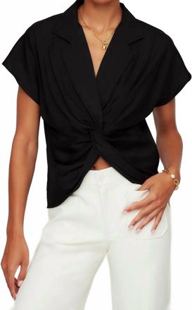Fifteen Twenty Lilian Twist Front Top In Black