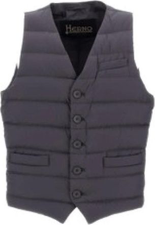 Herno Il Gilet - Heren - Bodywarmers - Grijs - 2XL - Polyester - Jassen