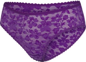 Savage x Fenty Lavish Lace Hipster Briefs in Purple Gem at Nordstrom, Size X-Small