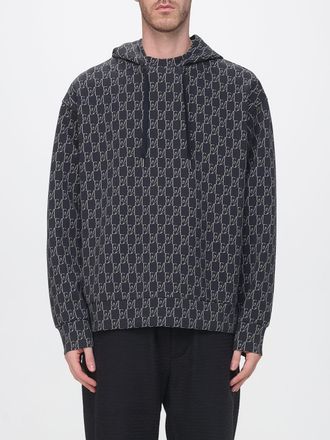 Emporio Armani Relaxed Fit Cotton-Blend Hoodie with Contrast Logo