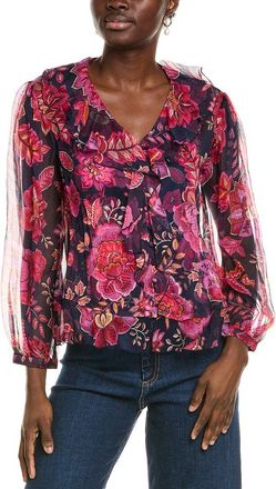 Johnny Was Petite Kiko Silk Blouse