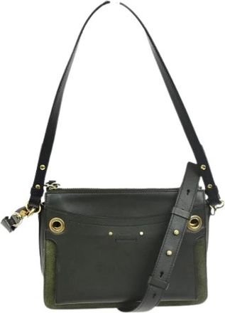 Chlo&eacute; Pre-owned Cross Body Bags, female, Black, Size: ONE SIZE Pre-owned Roy shoulder bag