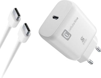 Cellularline Cellularline Super Fast Charger Kit 25w - Usb-c To Usb-c - Samsung