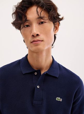 Lacoste Mens Textured knit Polo Shirt