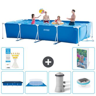 Intex Piscina Con Estructura Rectangular - 450x220x84 Cm - 7-piezas S74