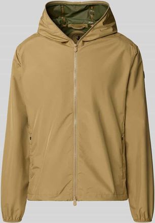 Save The Duck Jacke mit Zweiwegerei&szlig;verschluss Modell Zayn in Camel, Gr&ouml;&szlig;e M