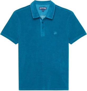 Vilebrequin Tops, Heren, Blauw, M, Katoen, Phoenix terry polo shirt