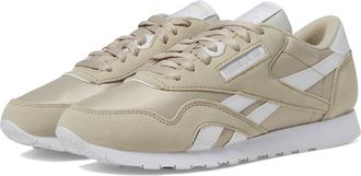 Reebok Womens Nylon Sneaker, Classic Beige/Classic Beige/White, 6.5 UK