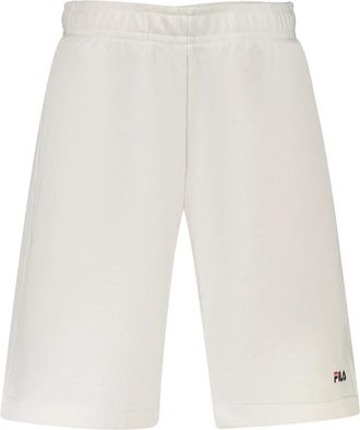 Fila Lusciano Shorts - Heren - Korte sportbroeken - Wit - L - Katoen - Fitness