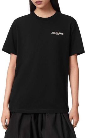 AllSaints Blaze Cotton Graphic T-Shirt in Black at Nordstrom, Size X-Small