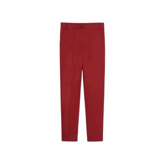 iBlues Cropped Trousers, female, Red, Size: 2XS Iblsalvo Trousers