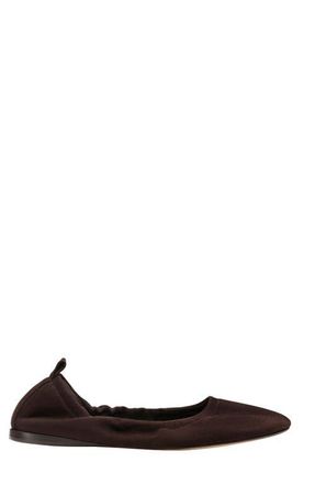 Margaux Eyewear The Pascale Flat in Espresso Suede at Nordstrom, Size 41.5