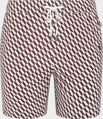 Onia Men & apos;s Charles 7 Geometric Swim Trunks