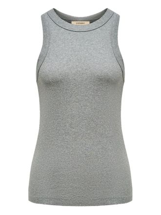 12 Storeez high-neck sleeveless top - women - Cotton/Elastane - S - Grey