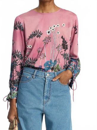 Munthe Basilia Top In Pink Multi