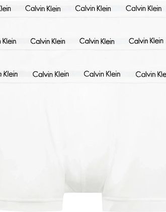 Calvin Klein Mens Calvin Klein 3 Pack Cotton Stretch Trunks - White - Size: 32/34/35