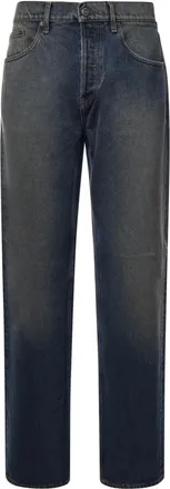 Golden Goose Jeans, Heren, Blauw, W34, Straight Jeans