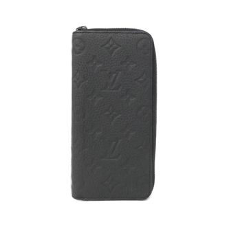 Louis Vuitton Black Leather Long Wallet (Bi-Fold) (Pre-Owned)