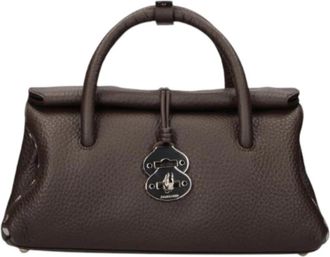 Zanellato Centauro Roll-top Bag - Dames - Handtassen - Bruin - ONE Size - Leer - Tassen