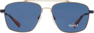 Shinola Bliue Navigator Mens Sunglasses SH2100S 718 59