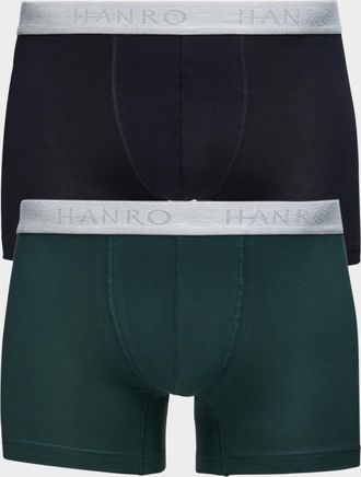 Hanro Mens Cotton Essentials Boxer Briefs 2-Pack