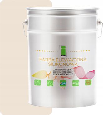 OEM Pintura De Silicona Para Fachadas, Tono Beige Claro, 10 Litros
