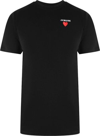 Moschino Love Moschino T-shirt Met Klein Hartlogo, Zwart