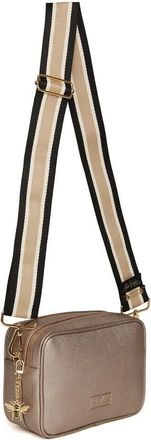 Alice Wheeler Soho Duel Compartment Camera Cross Body Bag with 2 Straps and Bee Attachment Shoulder Bag for Ladies (Bronze)