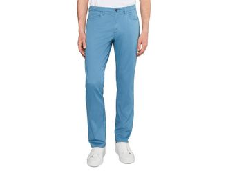 Johnston & Murphy Five-Pocket Pants Mens Clothing Blue : 33 S, Cotton/Spandex