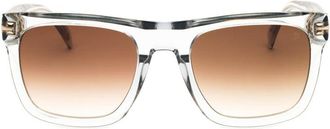 David Beckham Square Full Rim Sunglasses - Gray