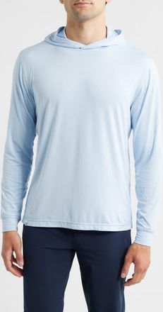 Johnnie-O Talon PREP-FORMANCE Long Sleeve Hooded T-Shirt in Kona at Nordstrom, Size Xx-Large