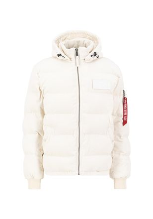 Alpha Industries Winterjacke ALPHA INDUSTRIES Puffer Cord, Herren, Gr. XL, weiss (jet stream wei&szlig;), Obermaterial: 100% Polyester; Futter: 100% Polyester; F&uuml;llung: 100%