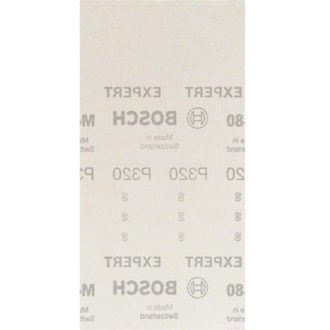 Bosch Professional 50 X Mallas De Lija Expert M480, Para Madera Dura, Pintura Sobre Madera, 115 X 230 Mm, Grano 320, Accesorios Lijadora Orbital