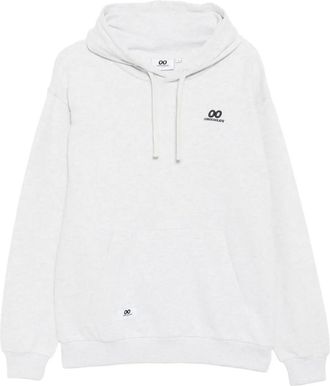 Chocoolate Felpa con cappuccio e logo ricamato - Grigio