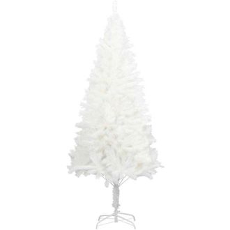 vidaXL Rbol Artificial De Navidad Con Hojas Realistas Blanco 210 Cm Vidaxl