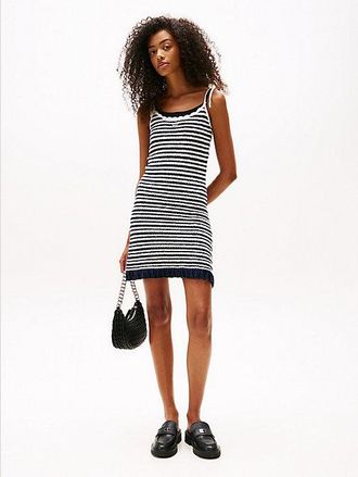 Tommy Hilfiger Breton Stripe Mini Slim Knit Dress