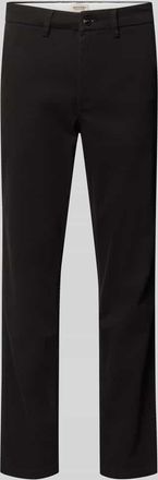 Jack & Jones Jack & Jones Straight Fit Chino mit Ges&auml;&szlig;taschen Modell Stollie in Black, Gr&ouml;&szlig;e 28/32