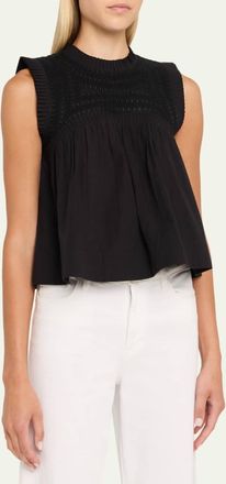 Sea New York Sea Larissa Embroidery Tank Top In Black