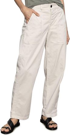 Sanctuary Cruiser Stretch Cotton Barrel Chinos in Light Oat at Nordstrom, Size 26